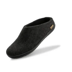 Slip-on with natural rubber sole - black - Charcoal