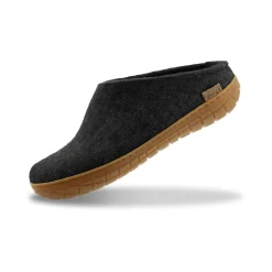 Slip-on with natural rubber sole - honey - Charcoal