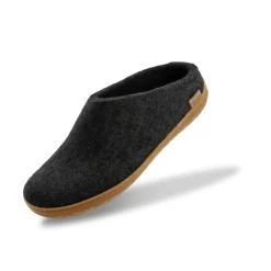Slip-on with natural rubber sole - honey - Charcoal