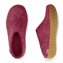 Slip-on with natural rubber sole - honey - Cranberry