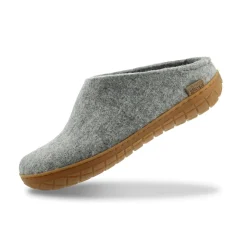 Slip-on with natural rubber sole - honey - Grey