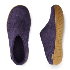 Slip-on with natural rubber sole - honey - Purple
